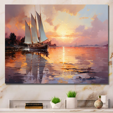 Sail Boat Dreamy Regatta I - Boat Canvas Wall Art